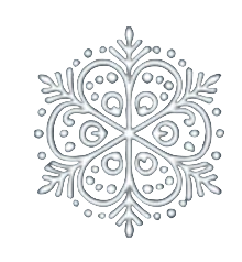 Glowing snowflake artwork